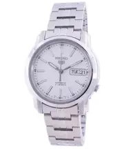 Seiko 5 Automatic Day/Date White Dial Stainless Steel SNKL75K1 30M Mens Watch