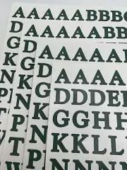 Creative Memories ABC/123 CLASSIC Stickers 4 SETS Evergreen Green