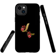 For iPhone 14 Plus Case Tough Protective Cover, Embellished Letter L