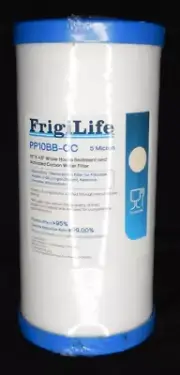 FrigiLife PP10BB-CC 10"x4.5" Whole House Sediment Activated Carbon Water Filter