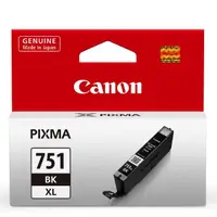 在飛比找momo購物網優惠-【CANON】CLI-751XL-BK 原廠淡黑色高容量XL