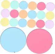 Abaodam 100pcs Colored Bingo Chips Transparent Plastic Markers for Counting Sorting and Game Supplies Smooth Edges for Comfortable Use for Educational and Party Games