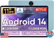 JIKOCXN 11'' Android 14 Tablet for Streaming and Work, 12GB+128GB, 1TB Expand