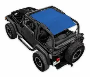 SpiderWebShade Mesh Bikini Top-Blue, for Jeep TJ; SWS-SHDTOP-01-TJ-BLU
