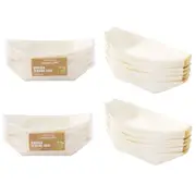 80 x Pine Boat Eco Friendly Wood Serving Plate Catering Dish Bowl Biodegradable