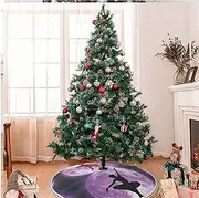 [Gdsophlk] Ballerina Dance Christmas Tree Skirt With Pom Pom Trim,Christmas Tree Dress For Holiday Party Indoor Decorations