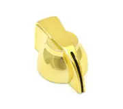 (6) Gold Chicken Head Guitar/Amplifier/Pedal Knobs 1/4" Solid Shaft P-K300GLD