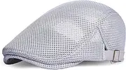 [Coucoland] Men's Peaked Cap, Flat Cap, Beret, Gatsby Newsboy Flat Cap, Beret Capaus Made of Cotton for Summer