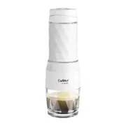NNEOBA Portable Hand Press Espresso Maker 3 in 1 Travel Coffee Brewer White