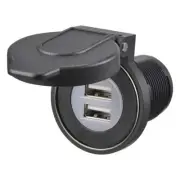 Narva 81108BL Heavy-duty Dual USB Socket With Magnetic Dust Cover (Blister Pa...