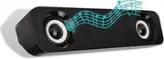 Computer Speaker Stereo Audio Gaming Mini Subwoofer Desktop USB Powered Speaker with Wired Multimedia Soundbar PC Laptop Sound