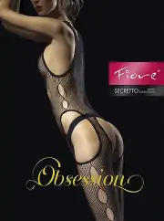Fiore SECRETO Sensuous Fishnet Bodystocking Bodysuite Lingerie Sexy Hot Party In