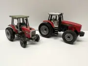 Massey Ferguson 8270 and 3070 Farm Toy Tractor Set - Box #6