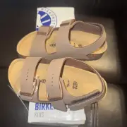 Birkenstock Kids' Milano HL Sandals Color Mocha Size 11 Kid Or 29