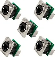 Toronce D R Series RJ45 NE8FDP Panel-Mount Connector (N8FDP_5Pack)
