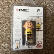 [NEW] Peanuts Charlie Brown EMTEC USB 2.0 Flash Drive 8GB Stick
