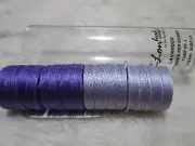 S-LON Bead Cord 4-Pack of Bobbins, Mixed Variety of Colors