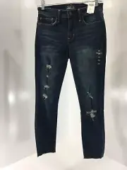 Abercrombie & Fitch Womens Harper Low Rise Ankle Slinny Jean Dark Wash 2S NWT=