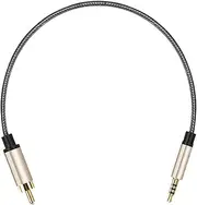 Generic Audio Cable 3.5mm Jack to RCA Male High Fidelity AUX Cable with Zinc Alloy Housing Stereo Nylon Braided for Tablet Amplifiers Speaker, 1m