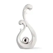 Catzon Modern Abstract Art Ceramic Statue Home Decorations for Living Room-Large