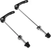 2pcs Quick Release Bike Wheel Hub Skewers Set Front Rear Metal Construction for Skewer Spring Lock