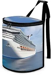 VFMKT Car Trash Can with Lid Reusable Waterproof Car Trash Bag Hanging Vehicle Garbage Cruise ShipCar Multipurpose Storage Box for Vehicle Travel Camping Picnicing