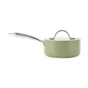 16cm Ceramic Non-Stick Saucepan - Green
