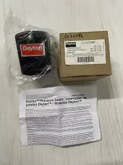 Dayton 12T087 Pressure Switch, on/l 20 PSI 138 kPa, Off/O 40 PSI 276 kPa
