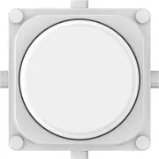 Clipsal Pro Rotary Dimmer Knob Parts Pack White