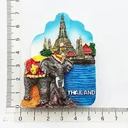 (Thailand) Fridge Magnet,Creative,Travel,Commemorate,Crafts,3D,Ornaments,Magnetism,Resin Material,Refrigerator Stickers