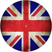 Slipmat Slip Mat Scratch Pad Felt for any 12" LP DJ Vinyl Turntable Record Player Custom Graphical - Flag UK Patriot Worn