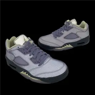 Nike 休閒鞋 Wmns Air Jordan 5 Retro Low 女鞋 男鞋 紫 氣墊 緩震 AJ5 FJ4563-500