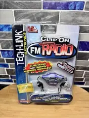 Vintage Micro-Link Tech-link Digital Clip on FM Radio Toys New Rare 2001