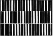 Nordic Black Stripe Plush Rug Soft Carpet for Living Room, Bedroom & Study(Flannel-13,160x200cm 63x78.7in)