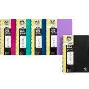 NEW 5x Spirax P957 Kode Notebook 120 Page A4 Assorted Pack Note Book