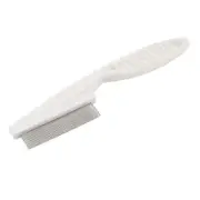 Pet Cat Dog Puppy Plastic Beauty Tool Grooming Shedding Rake Comb White