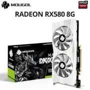 MOUGOL Original Radeon RX580 8G Graphics Card GDDR5 Memory Video Gaming Card PCI