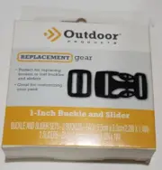 10pc Outdoor Products Replacement Gear - Buckle & Slider Cordlocks & Zipper Pull