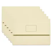 15PK Marbig Slimpik Foolscap Document Wallet Holder Paper Stationery Storage