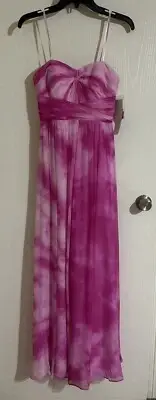 Aidan Mattox NWT Beautiful Pink Tie Dye Dress
