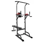 Everfit Power Tower Weight Bench Pull Up Multi Station Chin Up Fitness Gym Home