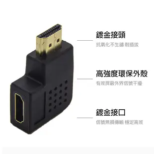 【atake】HDMI公對母轉接頭(母口向左/母口向右) HDMI直角轉接頭/HDMI延長頭/HDMI轉接頭
