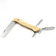 Victorinox Wine Master Knife - Olive Wood+Leather Pouch - Swiss Army Knife -SAK