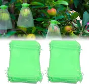 100PCS Fruit Bags for Fruit Trees, Fruit Netting Bags for Fruit Trees with Dr...