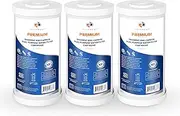 [Aquaboon] 5 Micron 10 x 4.5 Whole House Water Filter Replacement Cartridge, Superior High-Capacity Whole House Carbon And Sediment Water Filter Compatible With FXHTC, GXWH35F, WHKF-GD25BB (3 Pack)