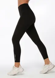 [Lorna Jane] Lotus Ankle Biter Leggings in Black, Size - Small S Black