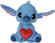 Simba 6315876995 Disney Lilo Stitch Cuddly Toy with Heart, Valentines Day, Lo