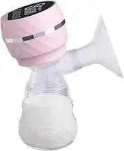 Portable Breast Pump - Cordless Breast Pump - Automatic Pumping Device With 3 Modes 9 Levels LED Display, Low Noise Strong Suction, Anti-Backflow For Moms