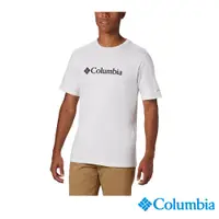 在飛比找PChome24h購物優惠-Columbia 哥倫比亞 男款- logo短袖上衣-白色 