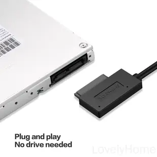 Usb2.0 轉 7+6 13Pin Slim SATA/IDE 筆記本電腦 CD DVD Rom 光驅電纜適配器轉換器